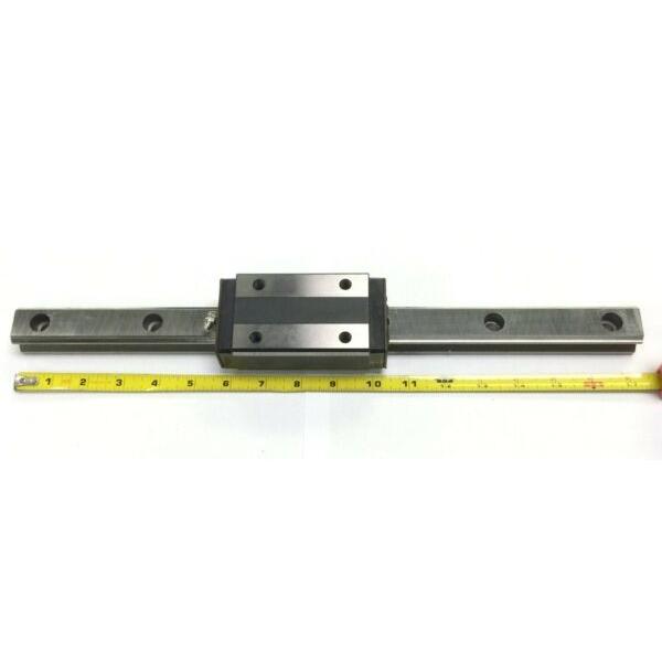THK Linear Rail with 1 THK HSR30H Bearing.  Length Approx. 438 mm or 17.25" #1 image
